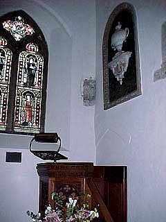 Pulpit and rood beam hole